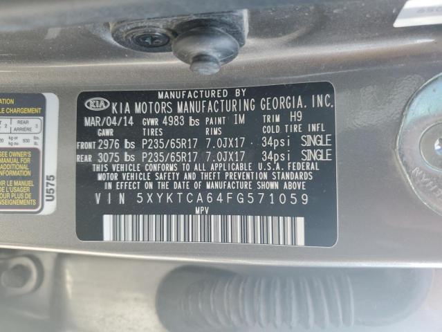 5XYKTCA64FG571059 2015 KIA SORENTO - Image 12