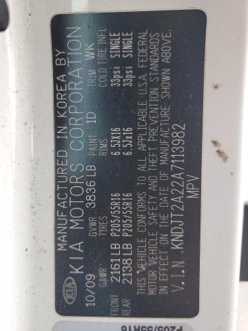 2010 Kia Soul + VIN: KNDJT2A22A7113982 Lot: 61044824