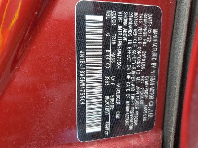 2022 Nissan Rogue Sport Sv VIN: JN1BJ1BW5NW475504 Lot: 59295354