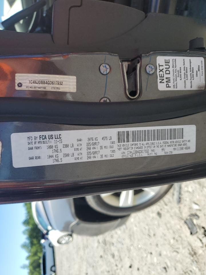 1C4NJDBB4GD617932 2016 Jeep Compass Sport