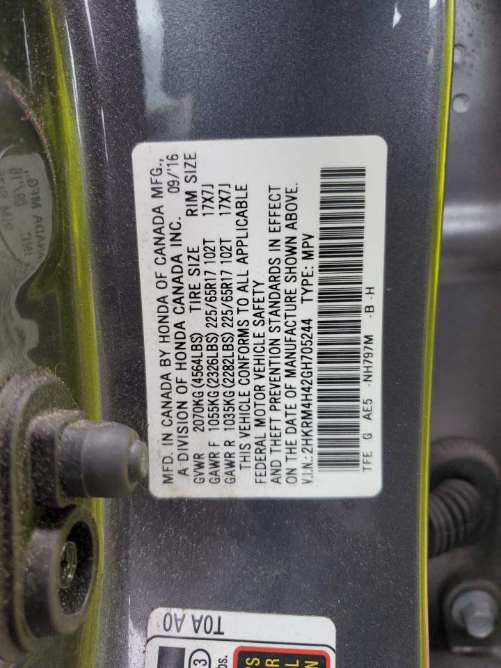 2HKRM4H42GH705244 2016 Honda Cr-V Se