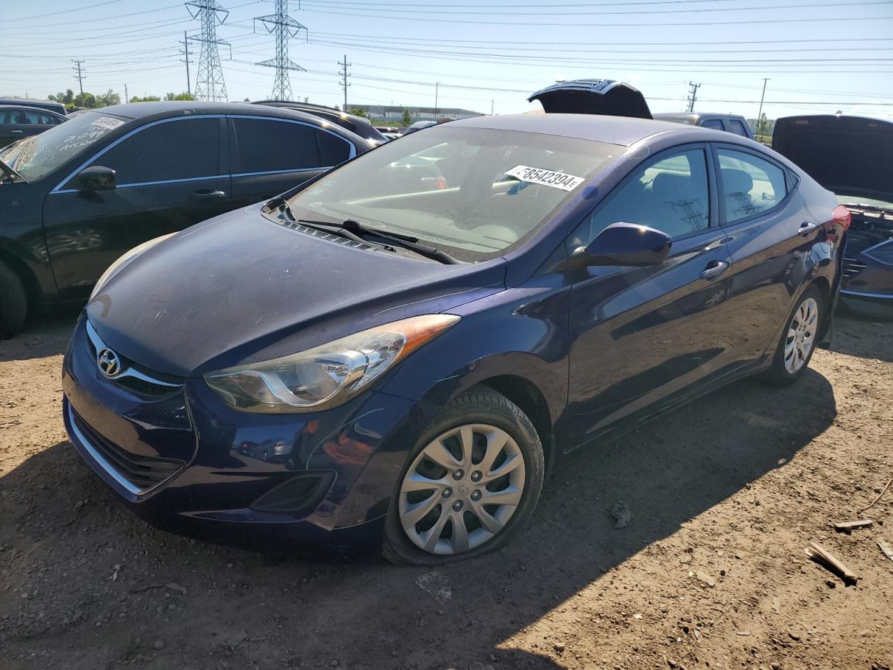 Lot #2616956381 2013 HYUNDAI ELANTRA GL