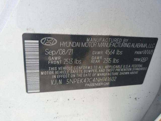 2022 Hyundai Sonata N Line VIN: 5NPEK4JC4NH141602 Lot: 57322744