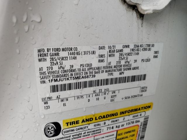 2021 Ford Expedition Limited VIN: 1FMJU1KT5MEA68739 Lot: 58606424