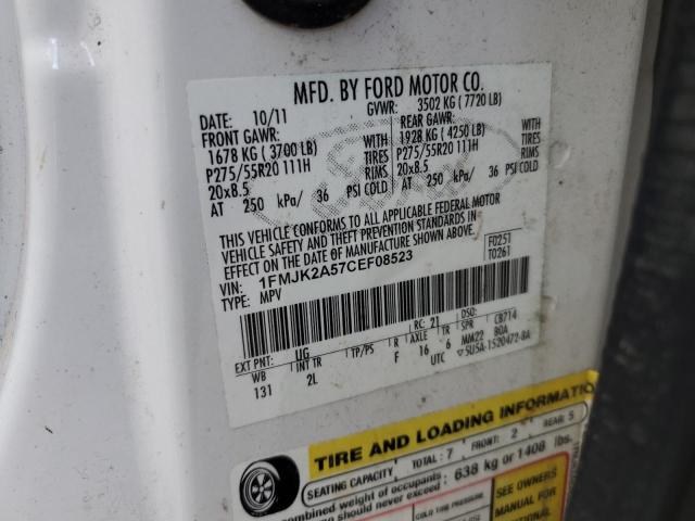 2012 Ford Expedition El Limited VIN: 1FMJK2A57CEF08523 Lot: 60648244