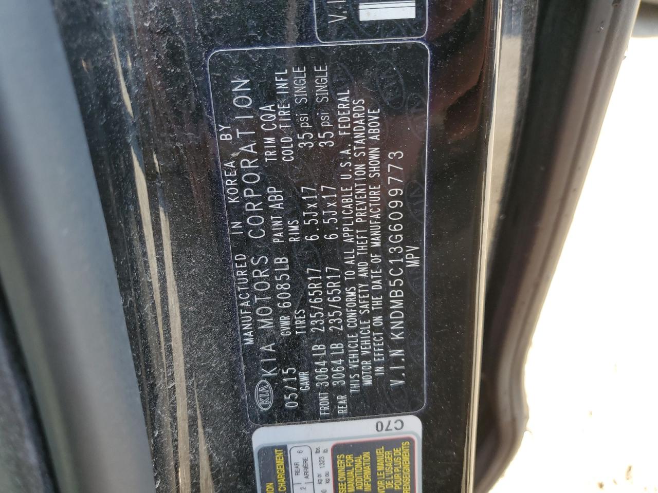 KNDMB5C13G6099773 2016 Kia Sedona Lx