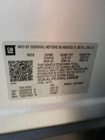 2019 GMC Terrain Slt VIN: 3GKALPEXXKL140528 Lot: 58047094