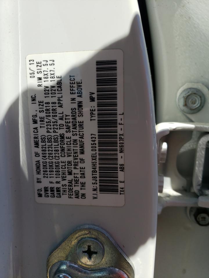 5J8TB4H5XEL005437 2014 Acura Rdx Technology