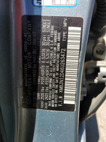 2006 Hyundai Tucson Gls VIN: KM8JN12D46U263472 Lot: 60754994