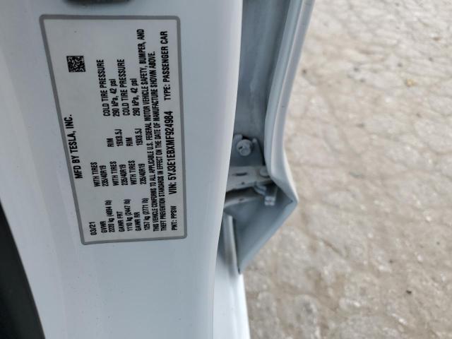 2021 TESLA MODEL 3 - 5YJ3E1EBXMF924984
