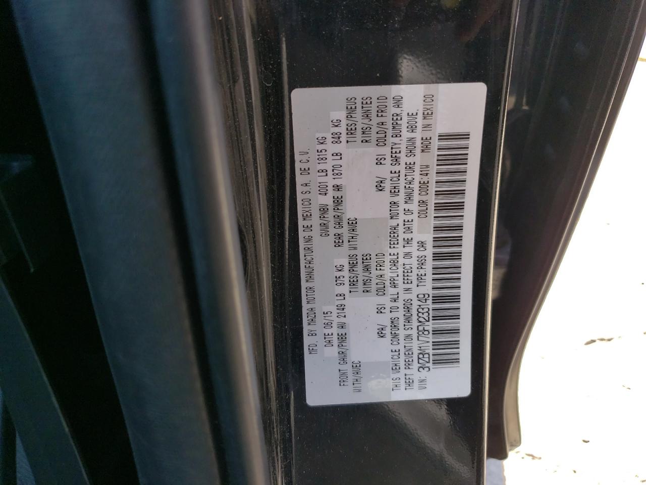 3MZBM1V78FM233149 2015 Mazda 3 Touring