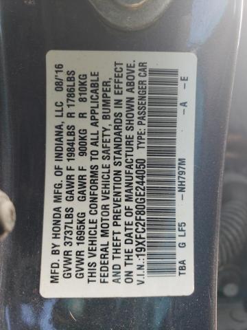 2016 HONDA CIVIC EX - 19XFC2F80GE244050