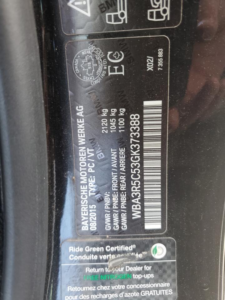 WBA3R5C53GK373388 2016 BMW 435 Xi