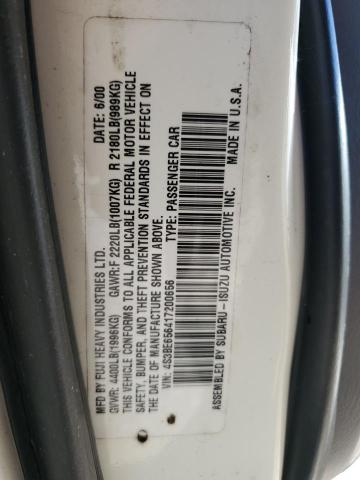 2001 Subaru Legacy Gt Limited VIN: 4S3BE656417200656 Lot: 59534634