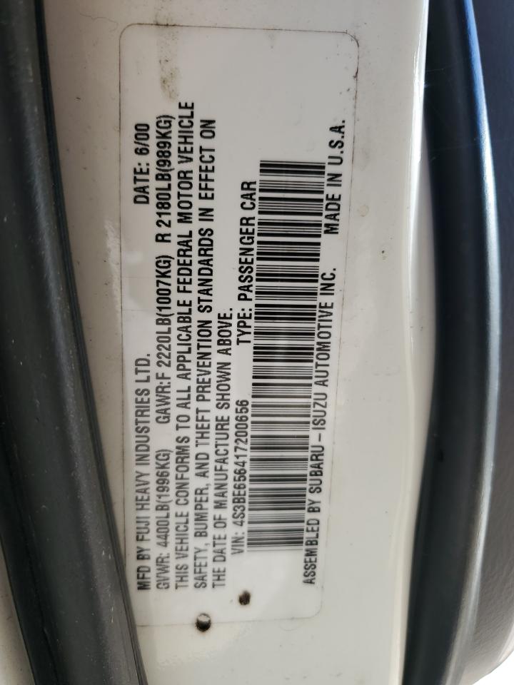 4S3BE656417200656 2001 Subaru Legacy Gt Limited