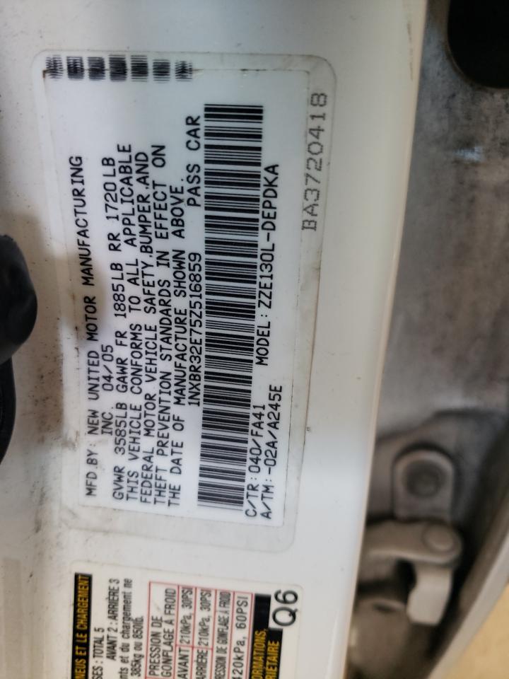 1NXBR32E75Z516859 2005 Toyota Corolla Ce