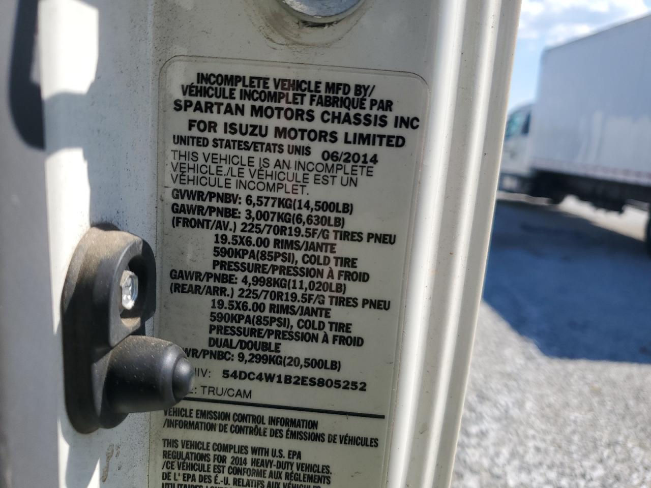 54DC4W1B2ES805252 2014 Isuzu Npr Hd