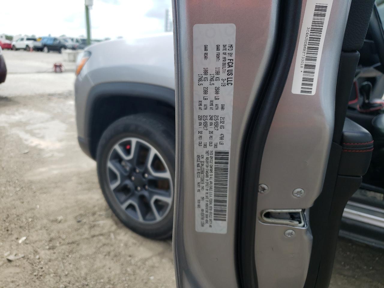 3C4NJDDB6KT733018 2019 Jeep Compass Trailhawk