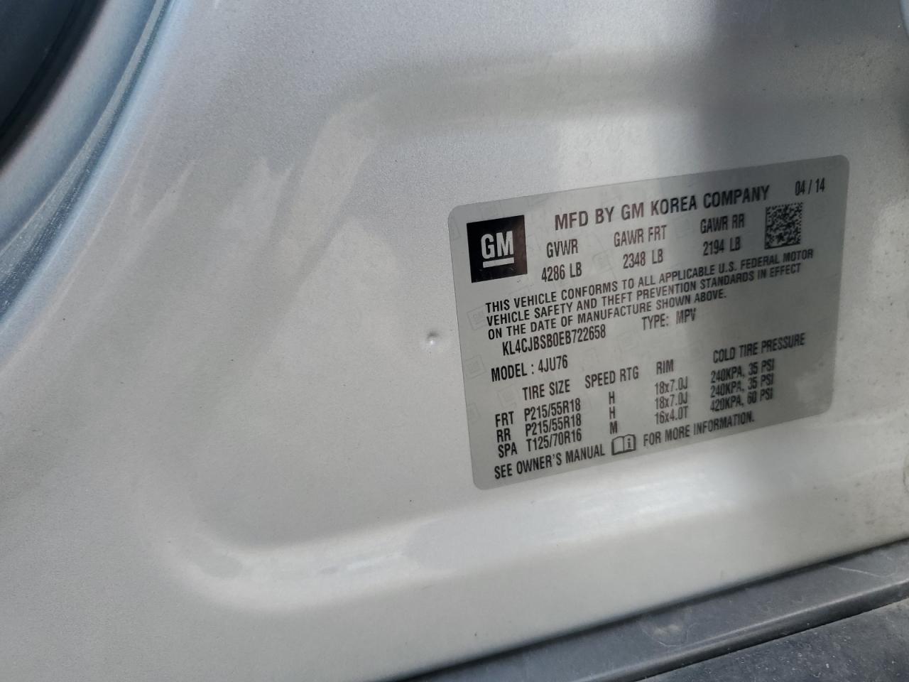 KL4CJBSB0EB722658 2014 Buick Encore Convenience