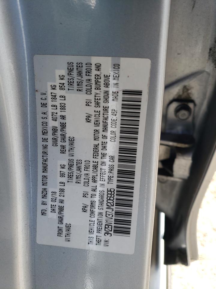 3MZBN1V37JM206995 2018 Mazda 3 Touring