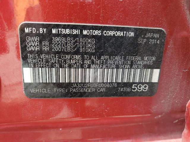 2015 Mitsubishi Lancer Es VIN: JA32U2FU3FU004076 Lot: 60966514