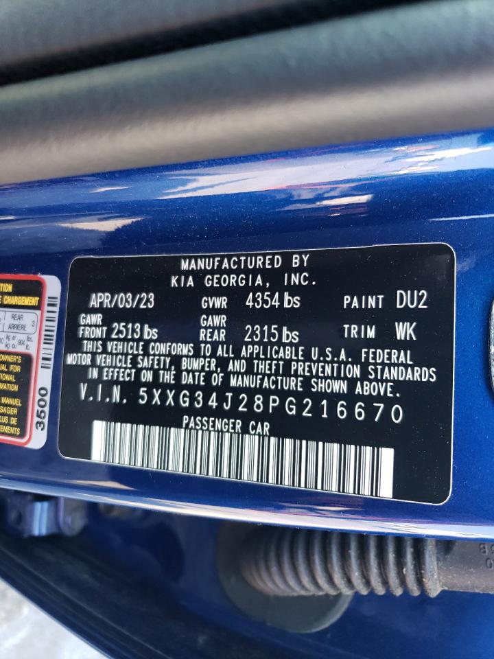 5XXG34J28PG216670 2023 Kia K5 Ex