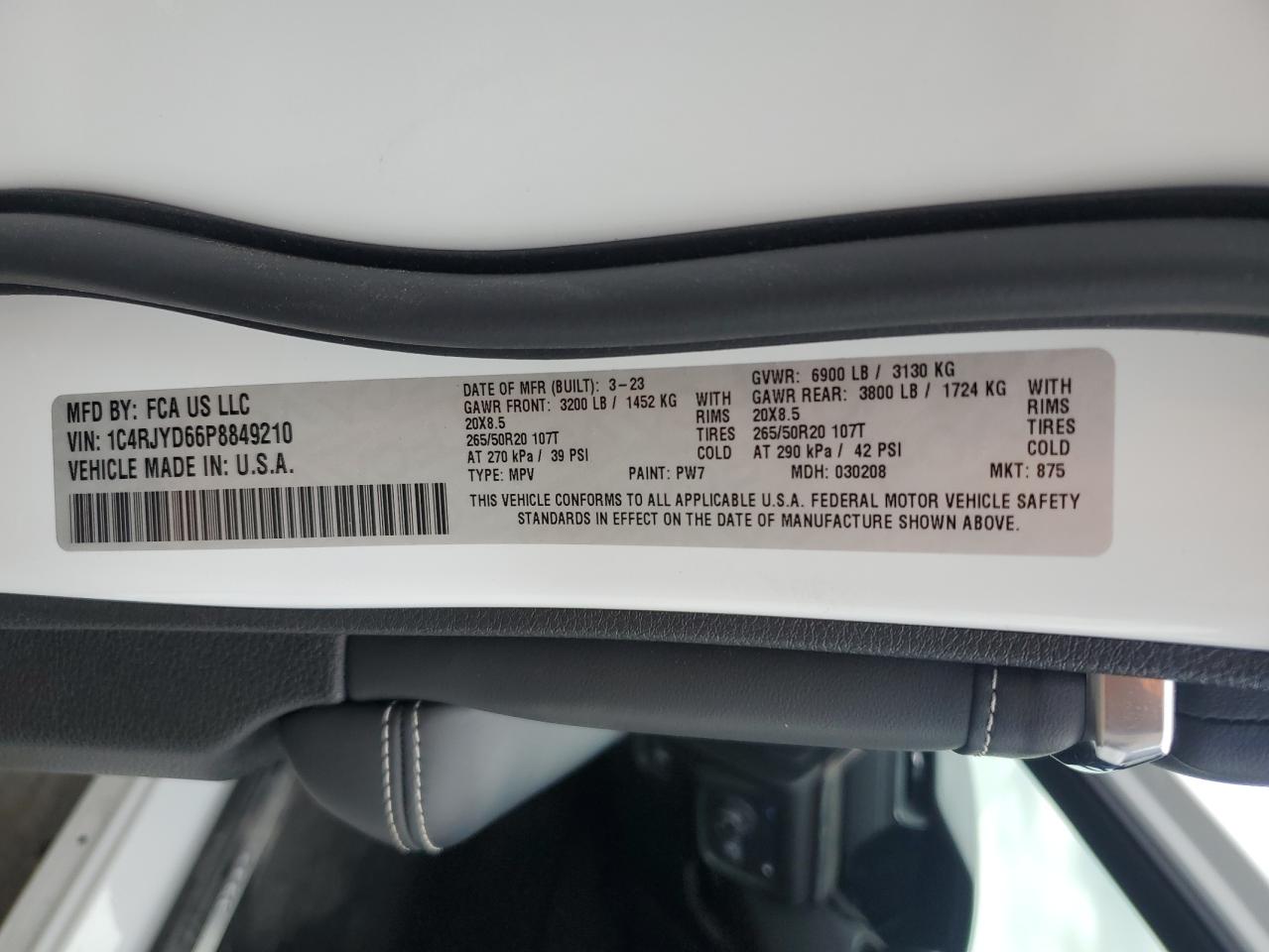 1C4RJYD66P8849210 2023 Jeep Grand Cherokee Overland 4Xe