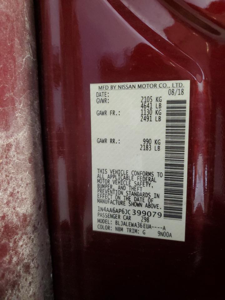 1N4AA6AP6JC399079 2018 Nissan Maxima 3.5S