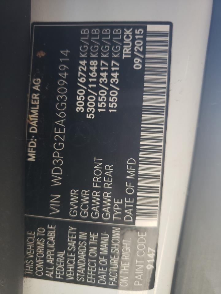 WD3PG2EA6G3094914 2016 Mercedes-Benz Metris