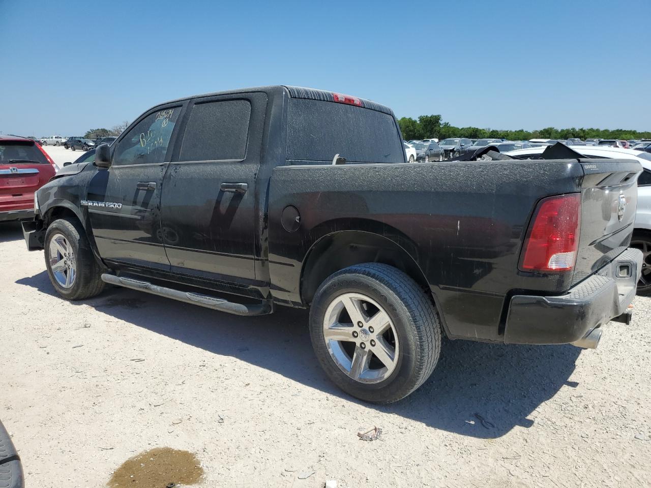 DODGE RAM 1500 S 2012 black crew pic gas 1C6RD6KT1CS268674 photo #3