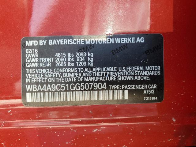 VIN WBA4A9C51GG507904 2016 BMW 4 Series, 428 I Gran... no.12