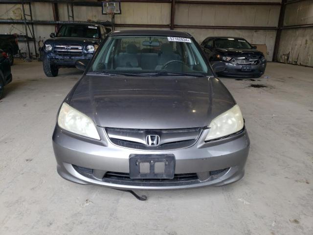 2005 Honda Civic Lx VIN: 2HGES16585H630605 Lot: 57162834