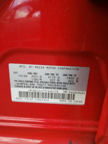 2007 Mazda 3 Hatchback VIN: JM1BK344771660378 Lot: 59918374