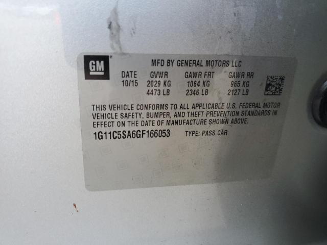 2016 CHEVROLET MALIBU LIM - 1G11C5SA6GF166053