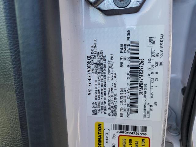 2014 Ford Fusion Titanium VIN: 3FA6P0K95ER397266 Lot: 56859664