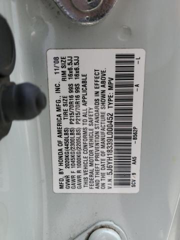 2009 Honda Element Lx VIN: 5J6YH18339L000452 Lot: 57448224