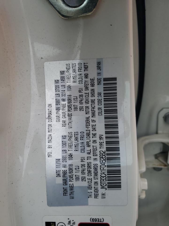 JM3TB3CA1F0452682 2015 Mazda Cx-9 Touring