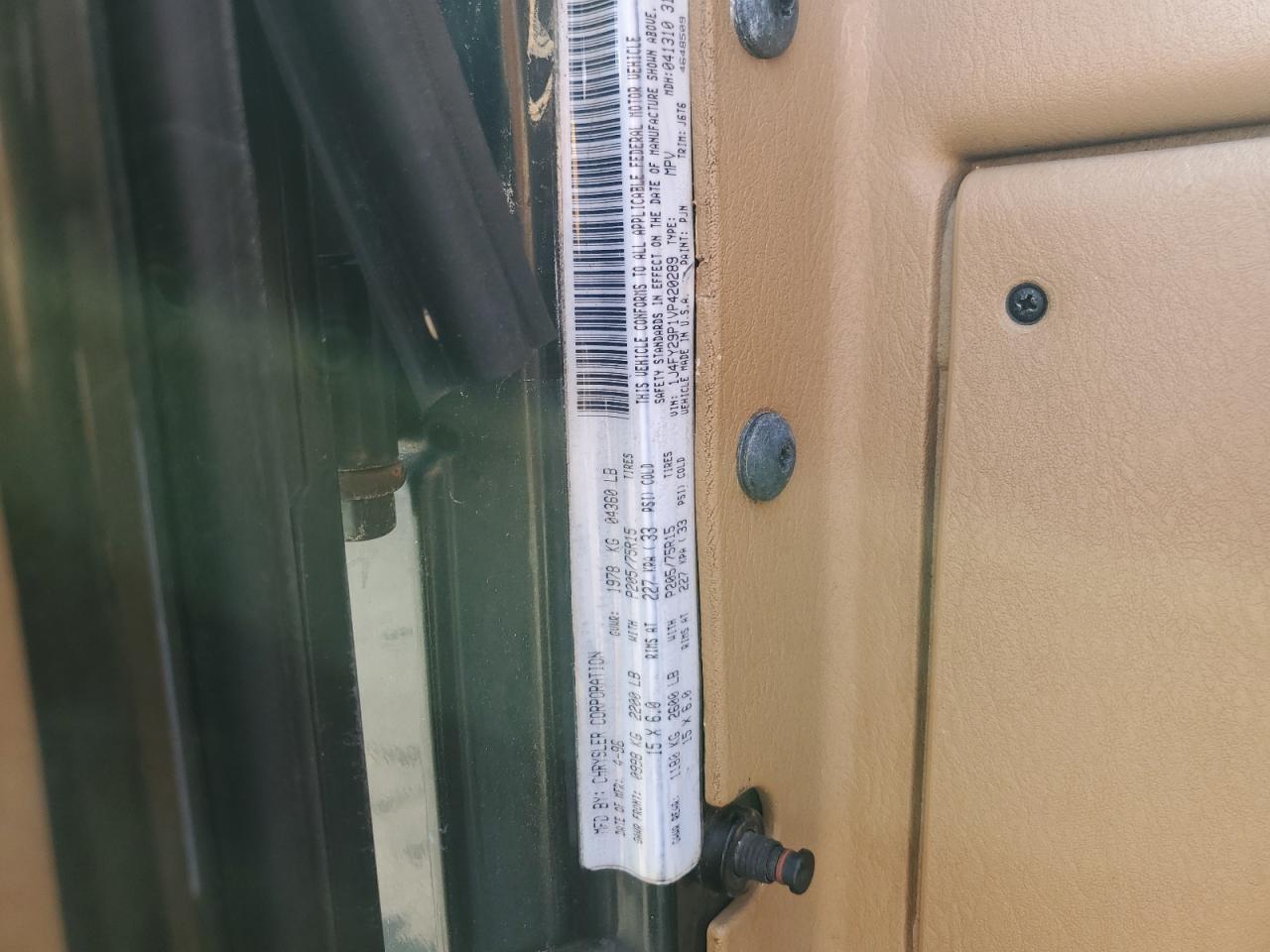 1J4FY29P1VP420289 1997 Jeep Wrangler / Tj Se