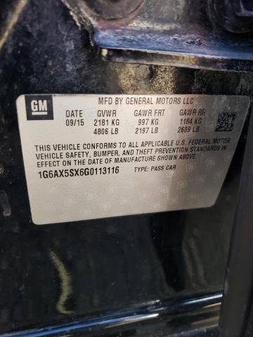 2016 Cadillac Cts Luxury Collection VIN: 1G6AX5SX6G0113116 Lot: 57674344