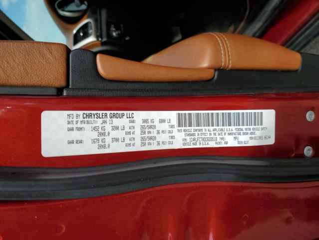 2013 Jeep Grand Cherokee Overland VIN: 1C4RJFCT0DC633518 Lot: 57253384