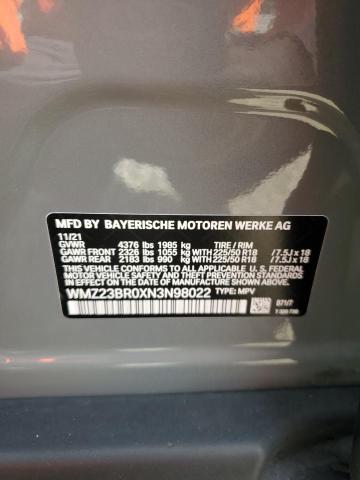 2022 Mini Cooper Countryman VIN: WMZ23BR0XN3N98022 Lot: 60258384