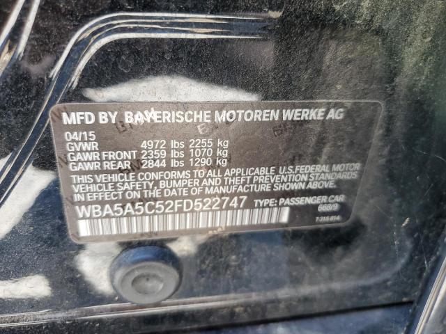 2015 BMW 528 I VIN: WBA5A5C52FD522747 Lot: 60600944