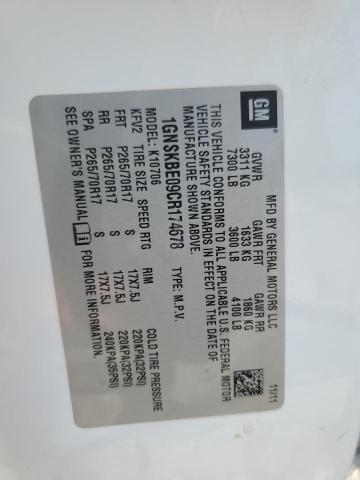 2012 Chevrolet Tahoe K1500 Lt VIN: 1GNSKBE09CR174678 Lot: 60429374