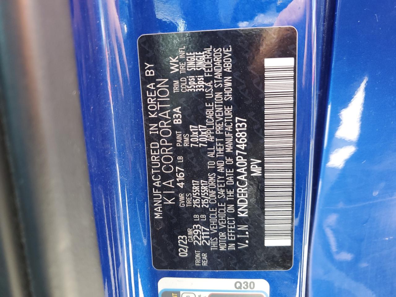 KNDERCAA0P7468137 2023 Kia Seltos Ex