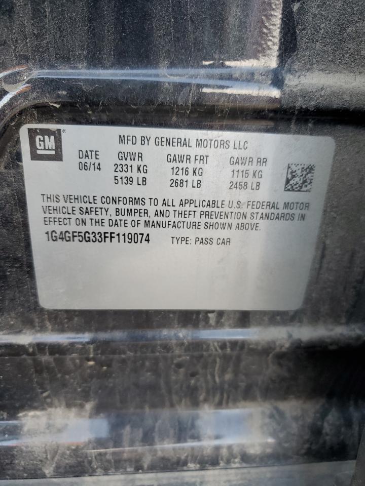 1G4GF5G33FF119074 2015 Buick Lacrosse Premium