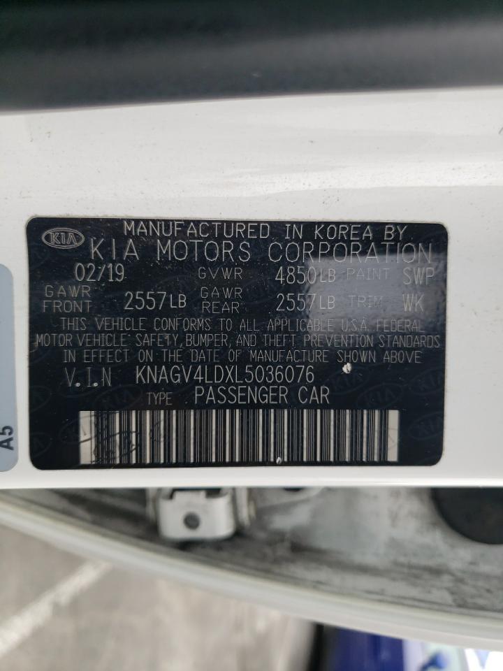 KNAGV4LDXL5036076 2020 Kia Optima Plug In Hybrid Ex