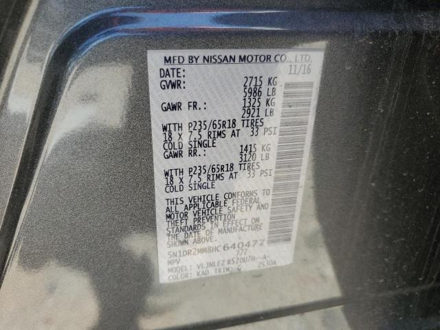 2017 Nissan Pathfinder S VIN: 5N1DR2MM8HC640477 Lot: 60687004