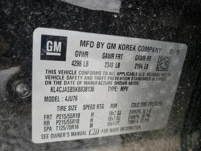 2019 Buick Encore Preferred VIN: KL4CJASB5KB838136 Lot: 59347294