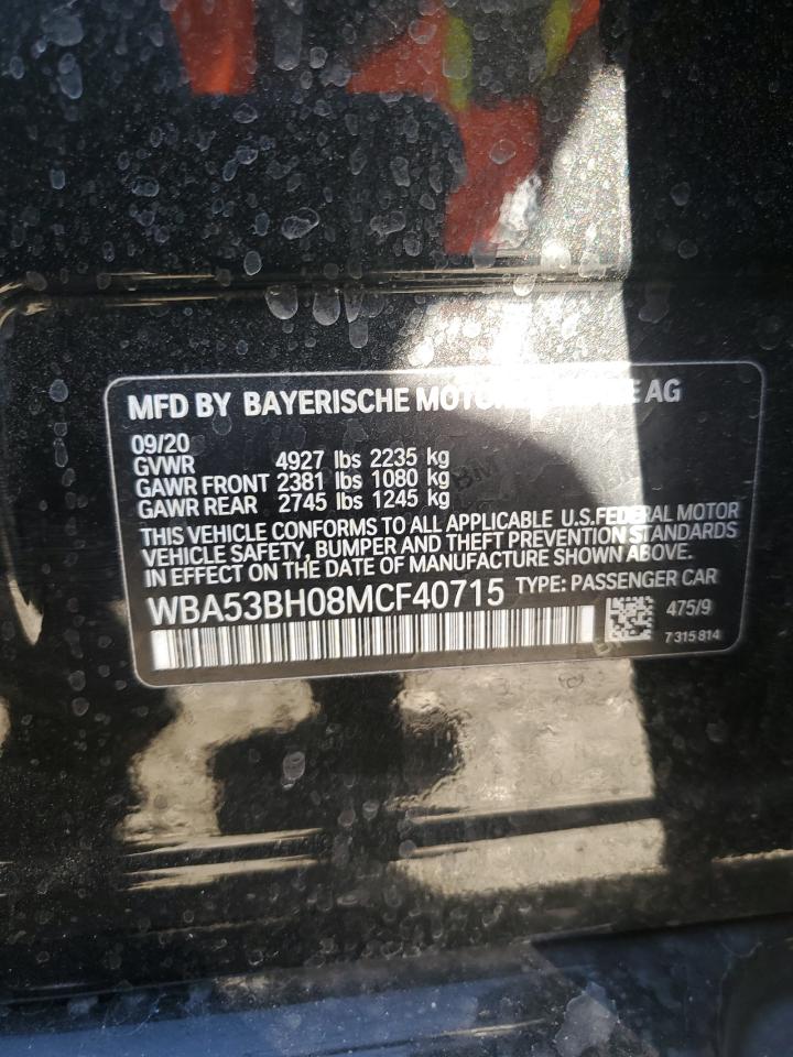 WBA53BH08MCF40715 2021 BMW 530 I