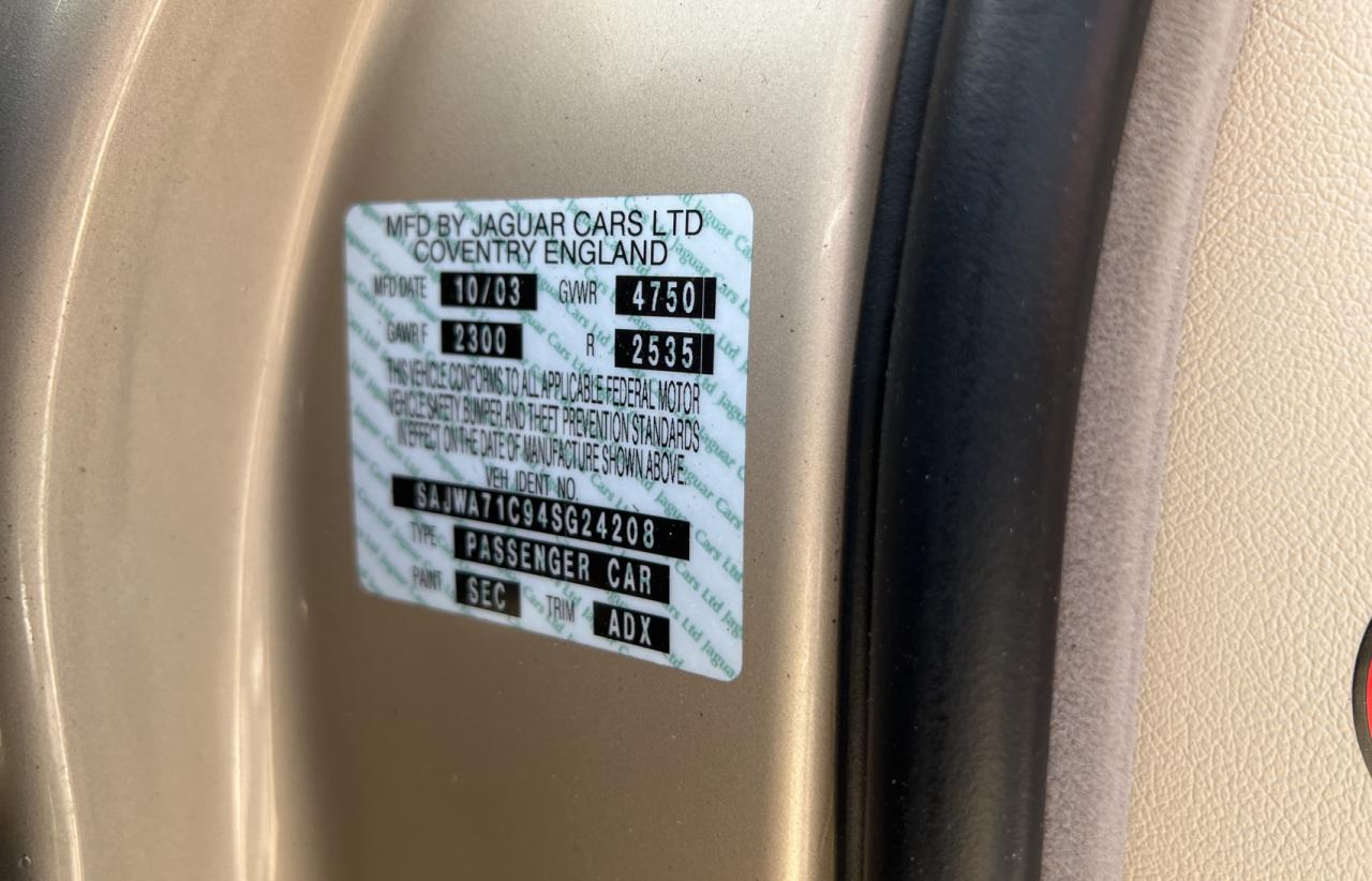 SAJWA71C94SG24208 2004 Jaguar Xj8
